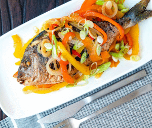 Escovitch Fish in vinaigrette sauce